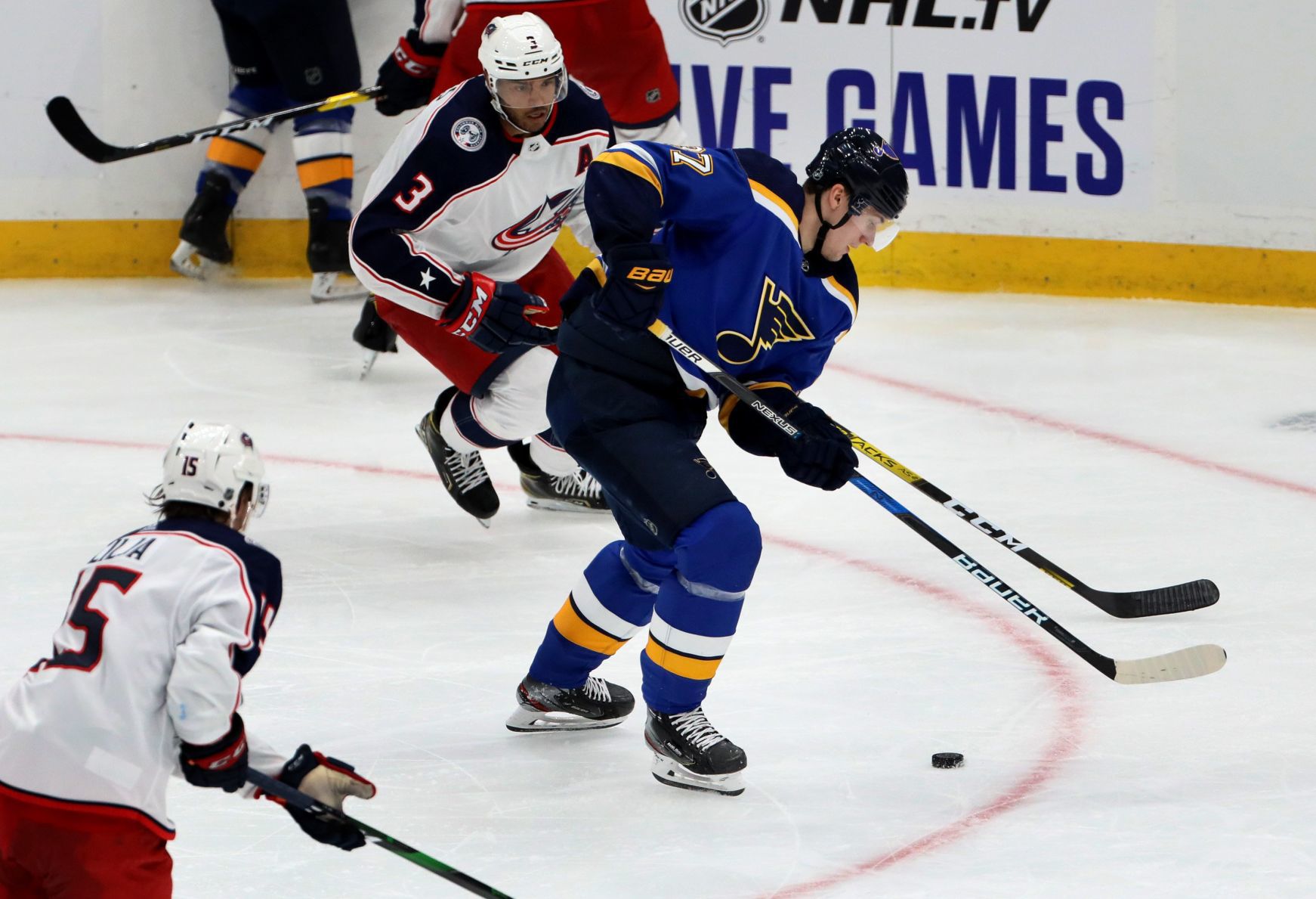 Columbus Blue Jackets vs the St. Louis Blues, pre-season